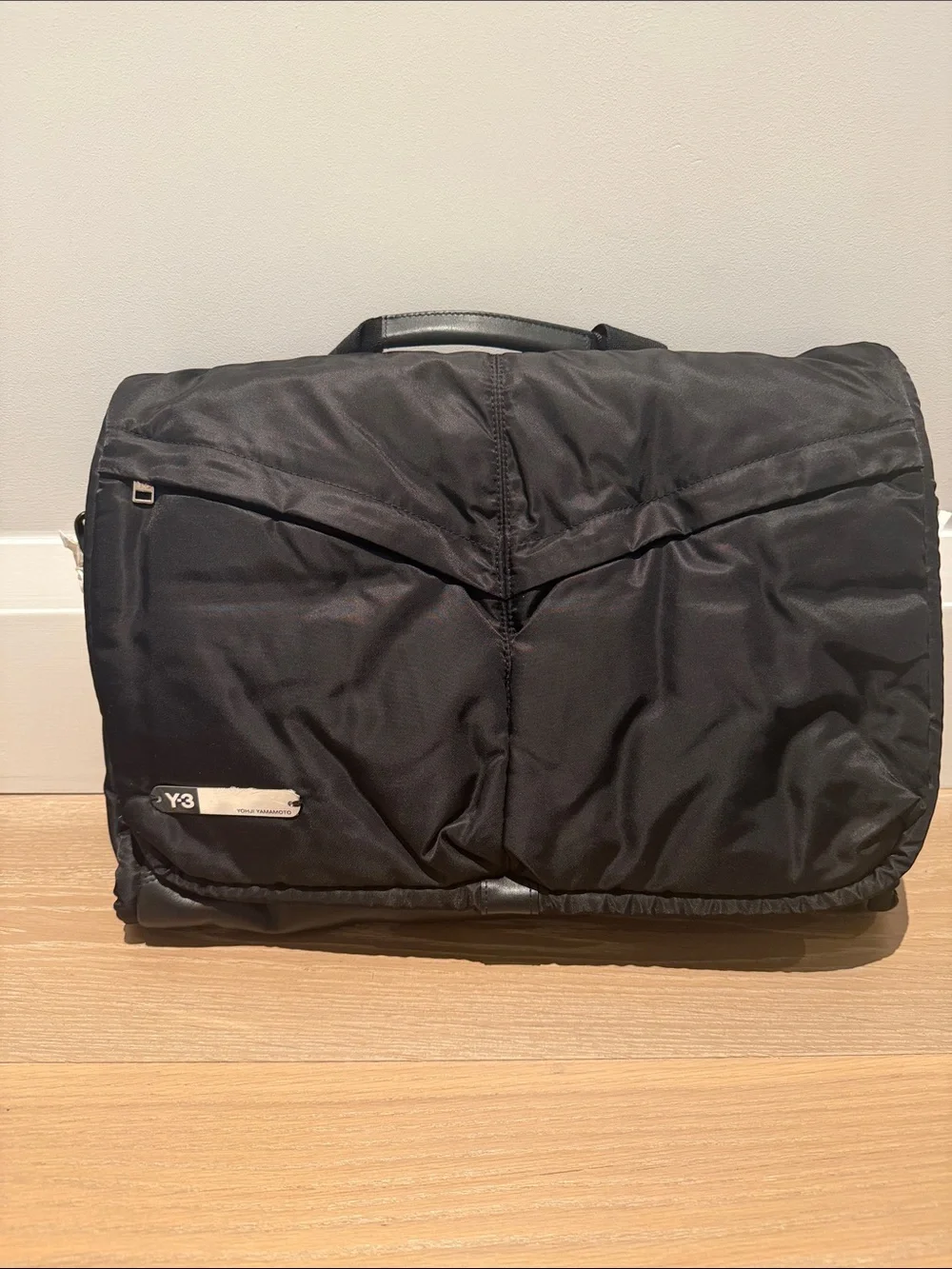 Brand new with tags Y-3 Black Nylon Messenger/Shoulder Bag with